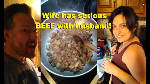 Wife has serious beef with husband! Domestic dispute!