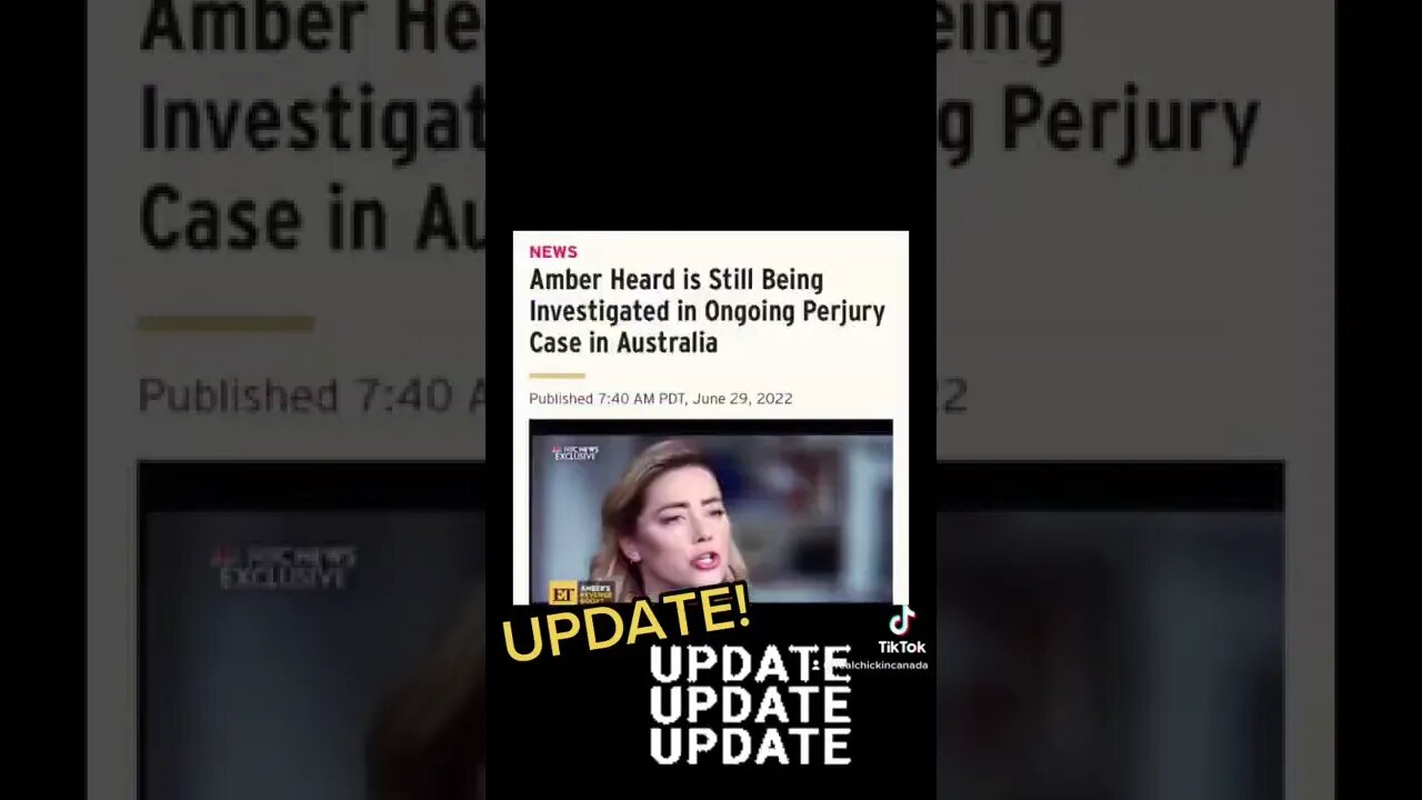 UPDATE! #amberheard Australia | PERJURY #shorts