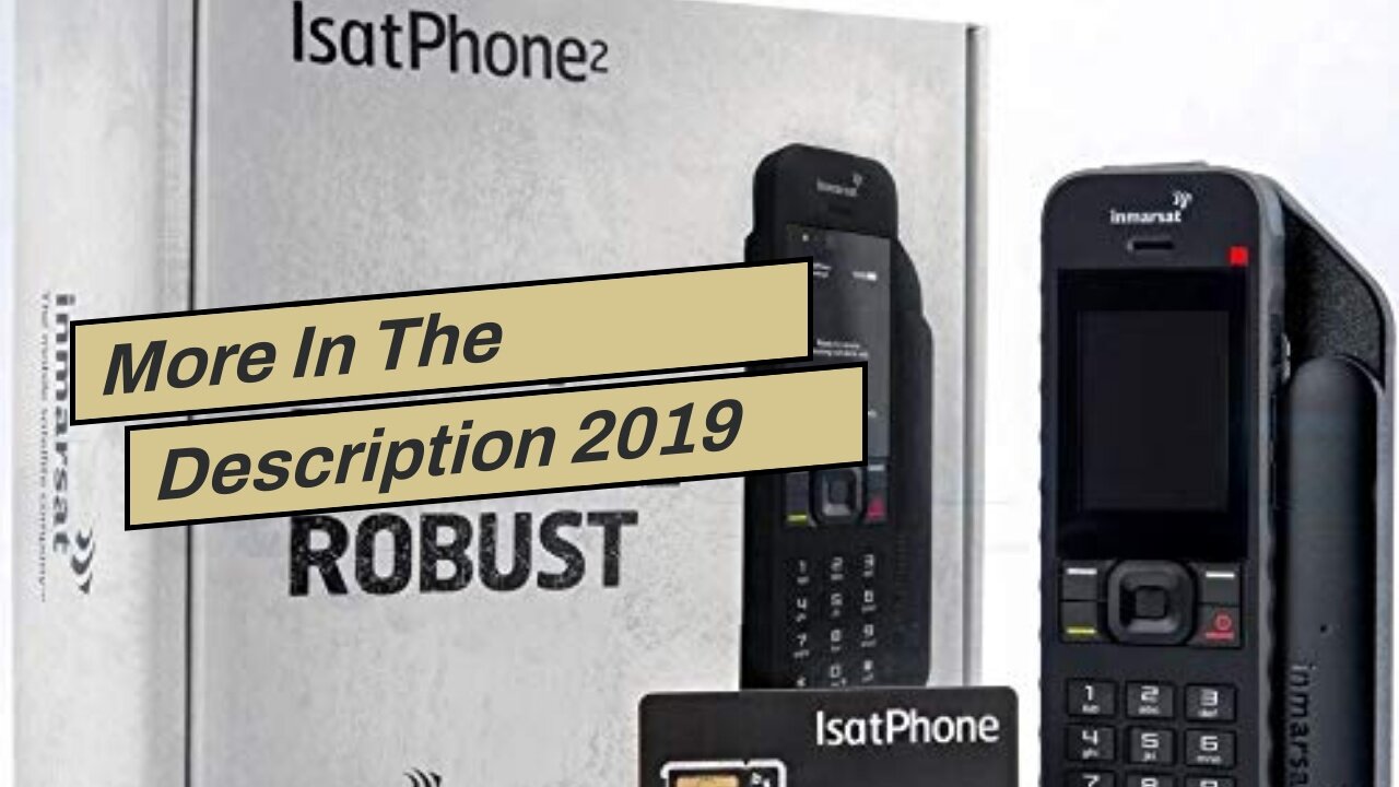 More In The Description 2019 Unlocked IsatPhone 2.1 Satellite Phone with 100 Unit Prepaid SIM C...