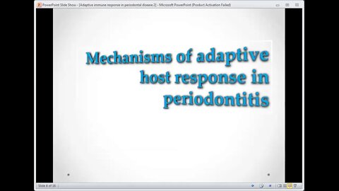 Periodontology L11 (Adaptive immune response)