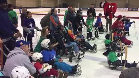 Kids with special needs take to the ice