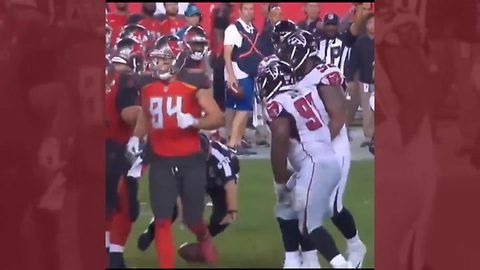 Watch NFL Ref Take Hilarious Tumble Trying To Spot The Ball