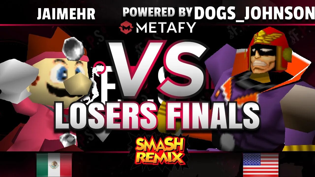 FPS4 Online - JaimeHR (Dr. Mario/D. Samus) vs. Dogs_Johnson (Falcon/Pika) - Smash Remix L. Finals