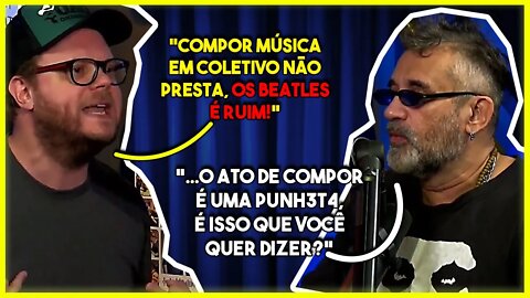 VINHETEIRO ENTRA EM CONFRONTO AO VIVO COM REGIS TADEU ATACANDO OS BEATLES l PODCUT