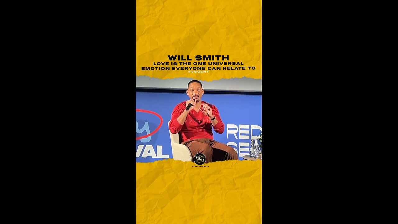 @willsmith Love is the one universal emotion everyone can relate to. #willsmith 🎥 @redseafilm