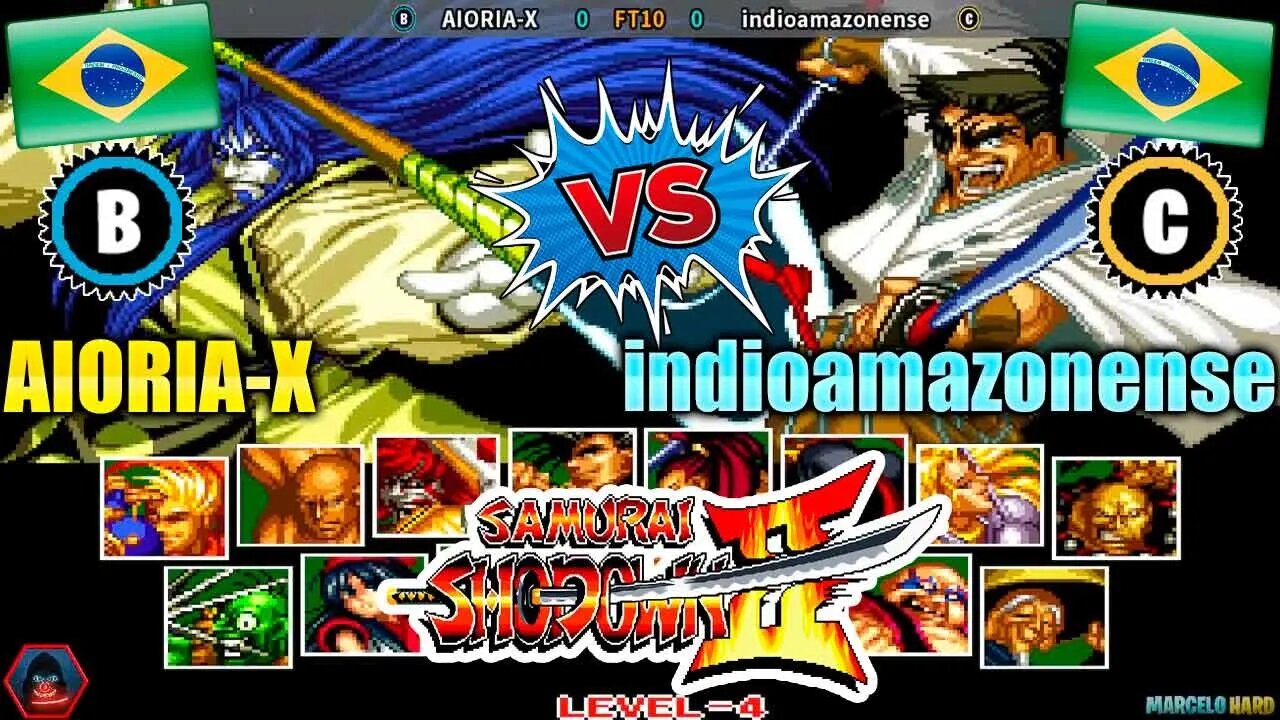 Samurai Shodown II (AIORIA-X Vs. indioamazonense) [Brazil Vs. Brazil]