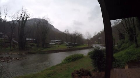 Raining in Chimney Rock