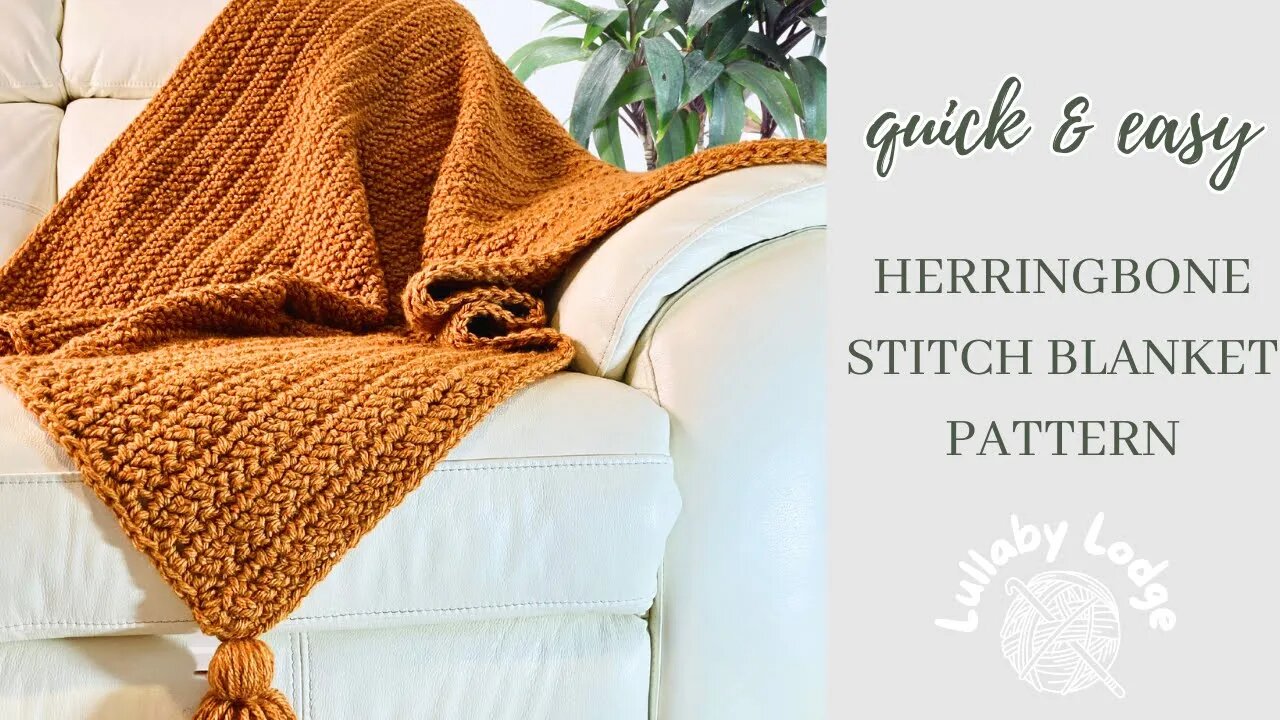 How to Crochet a Fall Throw, Make in Just a Few Days, Quick & Easy