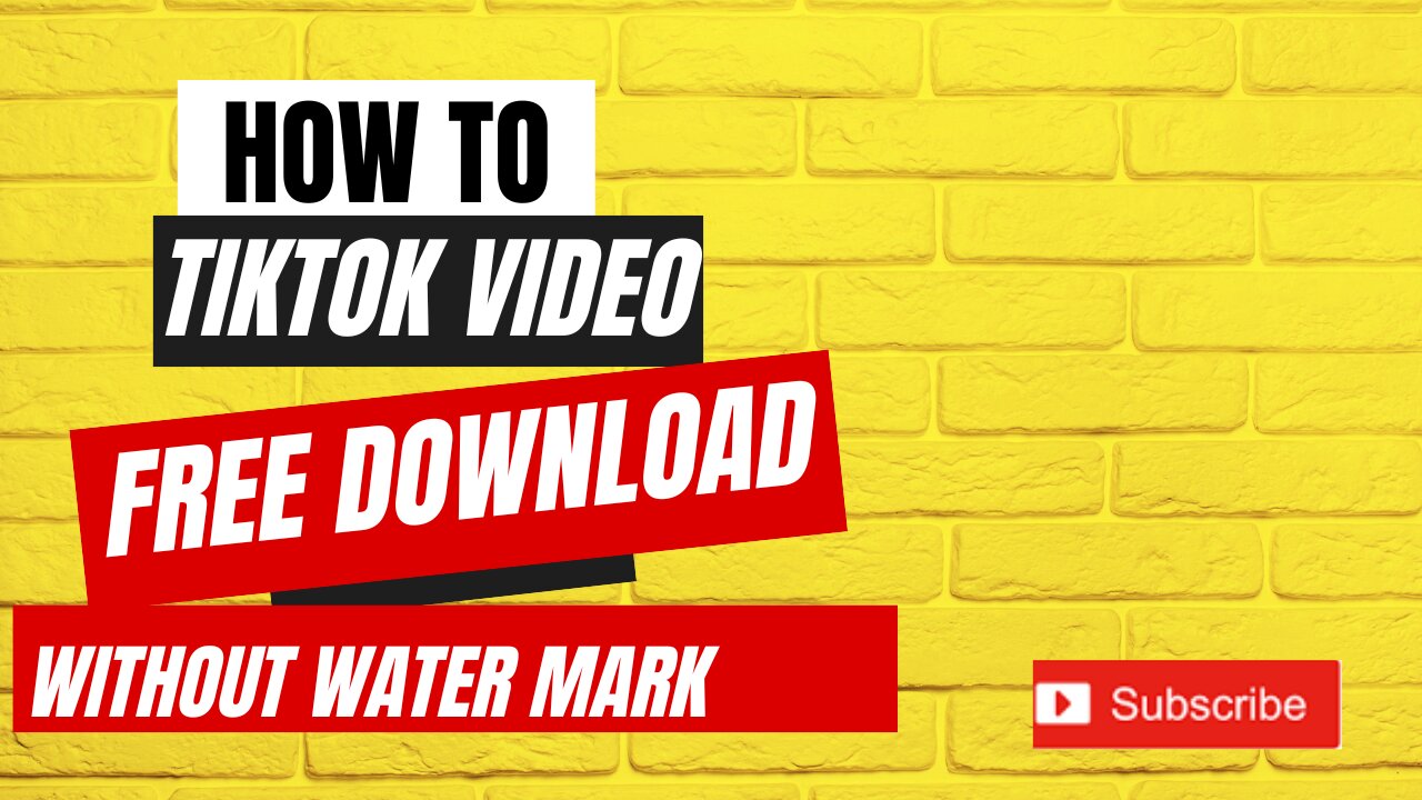 How to Download Tiktok Video Without Water Mark