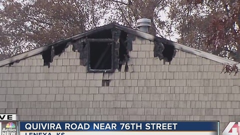 Apartments catch fire in Lenexa