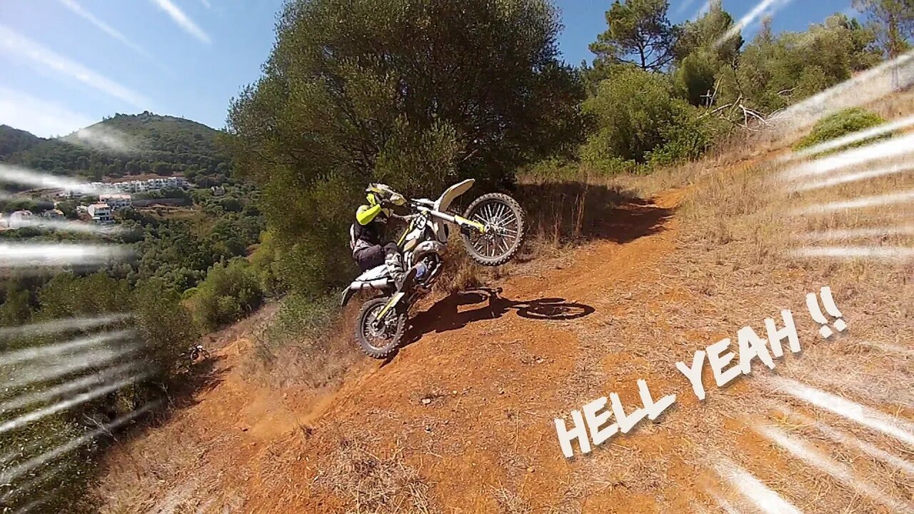 Monday single track 👌🏻😌 - AJP PR5 vs Husky TE250