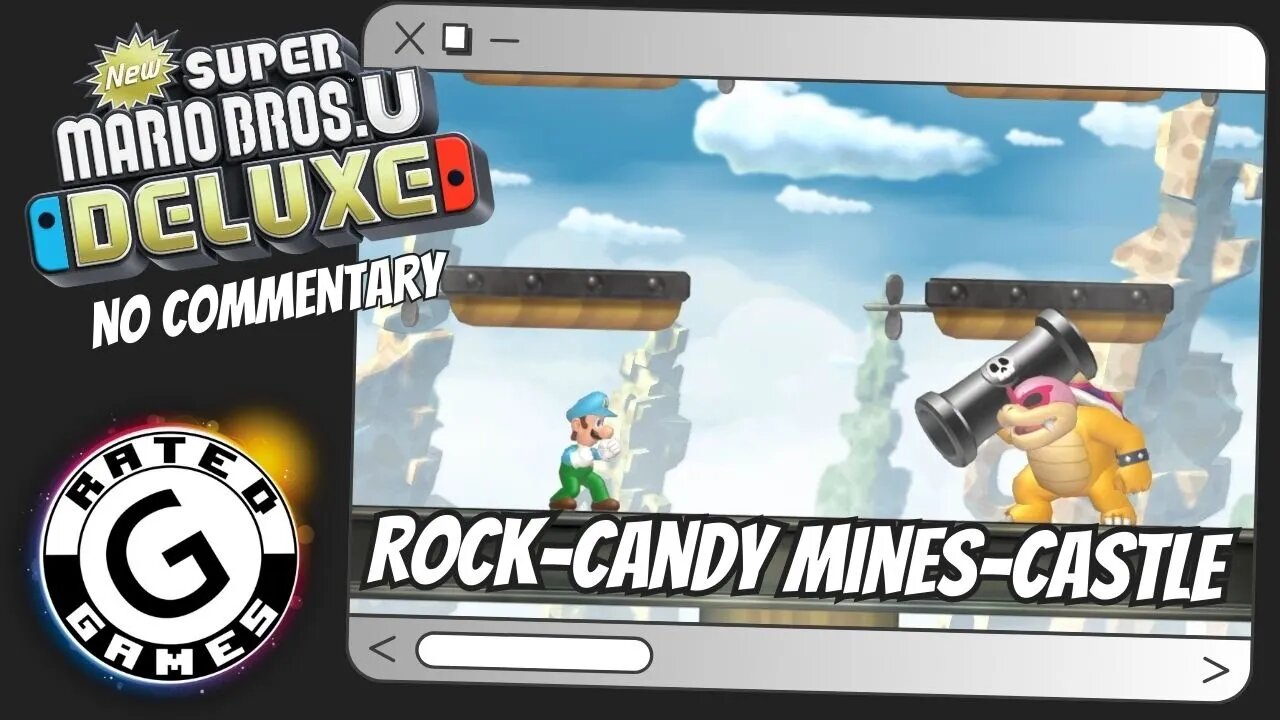Rock-Candy Mines-Castle - Roy's Conveyor Castle ALL Star Coins - New Super Mario Bros U Deluxe