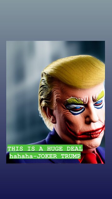 A.I. DONALD TRUMP AS THE JOKER #joker