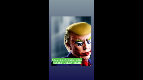 A.I. DONALD TRUMP AS THE JOKER #joker