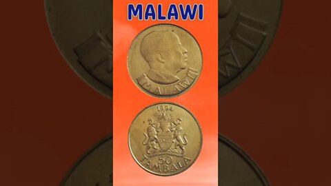 Malawi 50 Tambala 1994.#shorts #education #coinnotesz