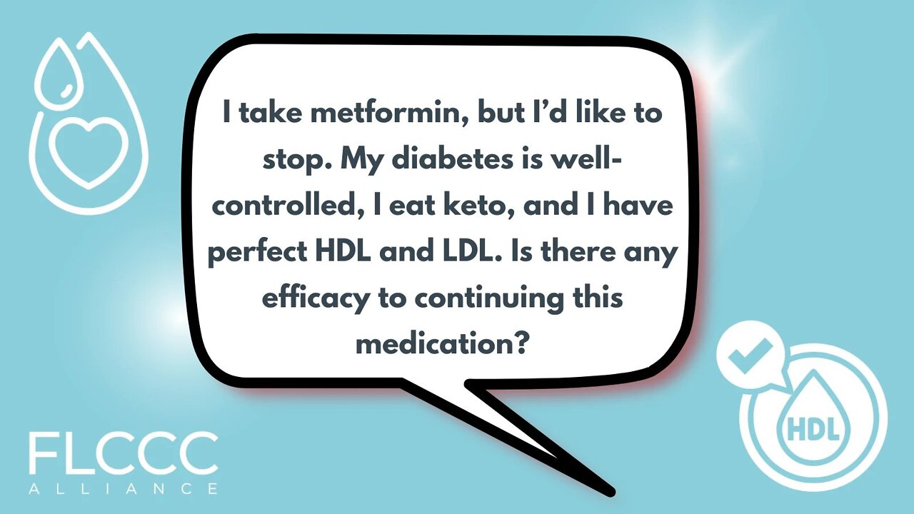 I take metformin, but I’d like to stop. My diabetes is well-controlled, I eat keto, and I have perfect HDL and LDL. Is there any efficacy to continuing this medication?