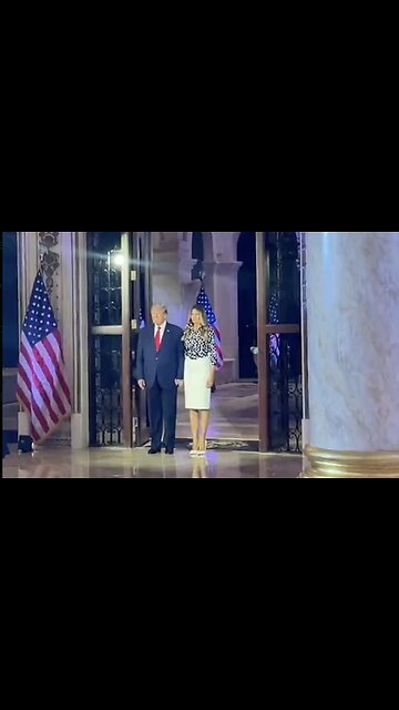 Epic Entrance by President Trump and Melania