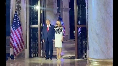 Epic Entrance by President Trump and Melania