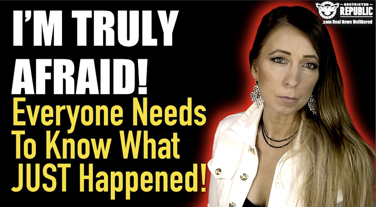 I’m Truly Afraid! Everyone Needs To Know What Just Happened!