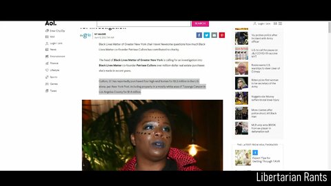 Marxist BLM Co-Founder Buys Several Mansions.