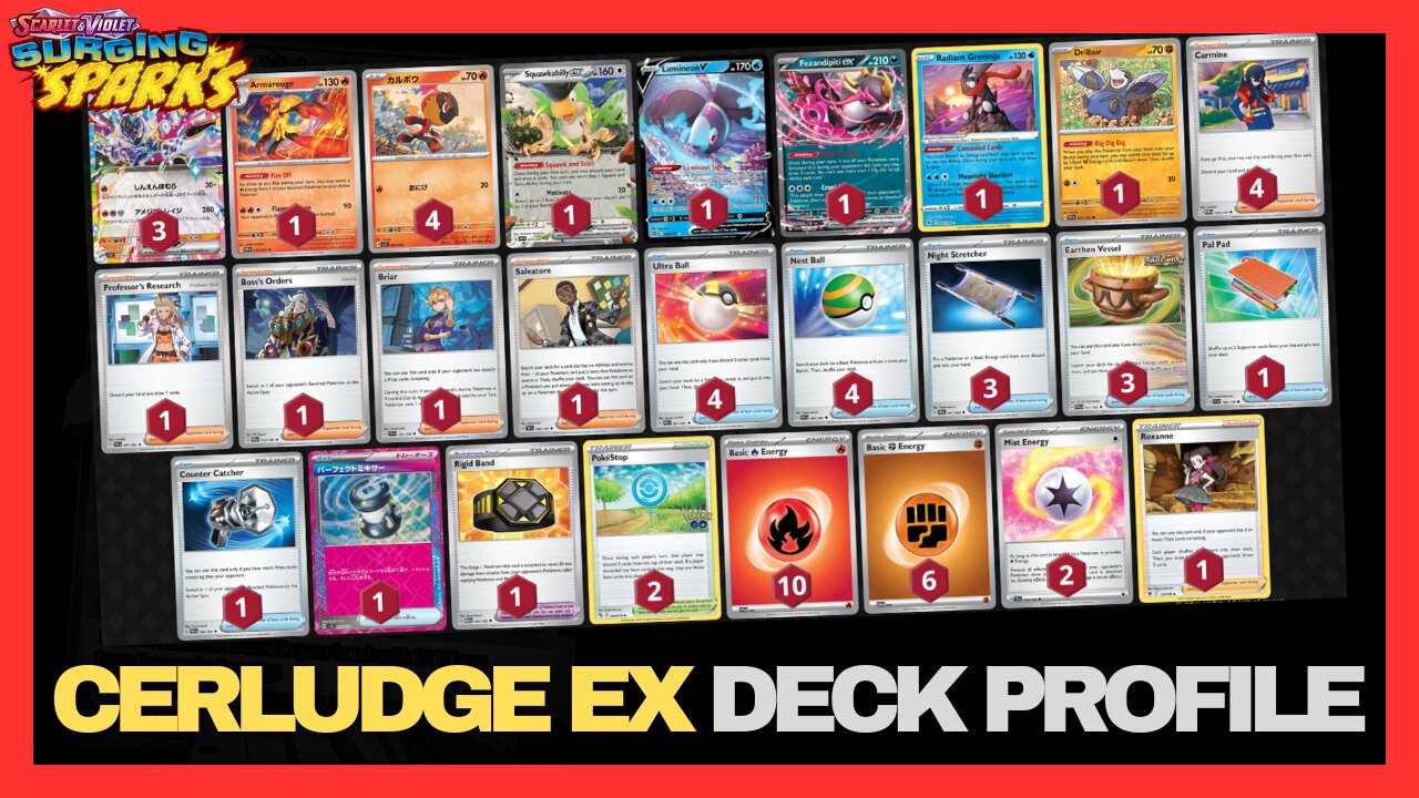 BEST Ceruledge ex Deck Profile | Pokemon TCG Surging Sparks