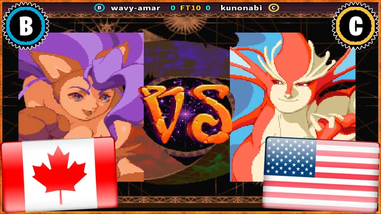 Vampire Savior: The Lord of Vampire (wavy-amar Vs. kunonabi) [Canada Vs. U.S.A.]