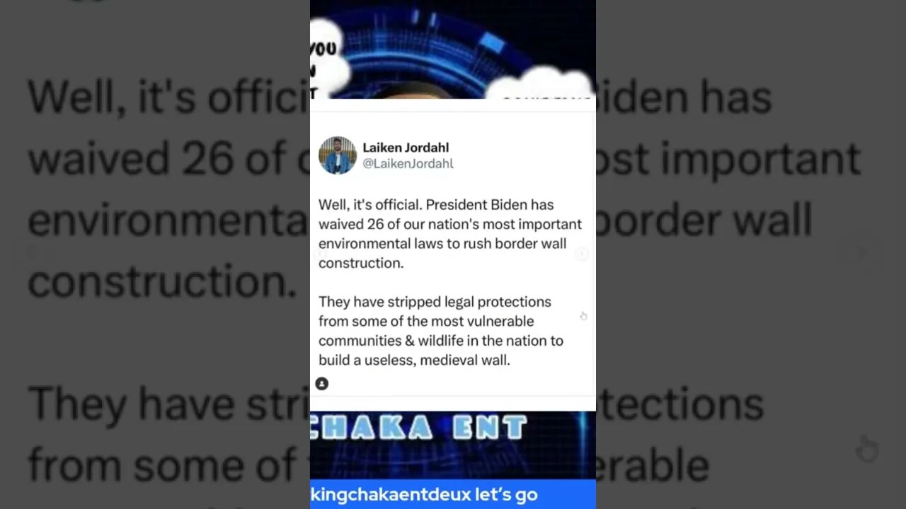 Biden builds trumps wall