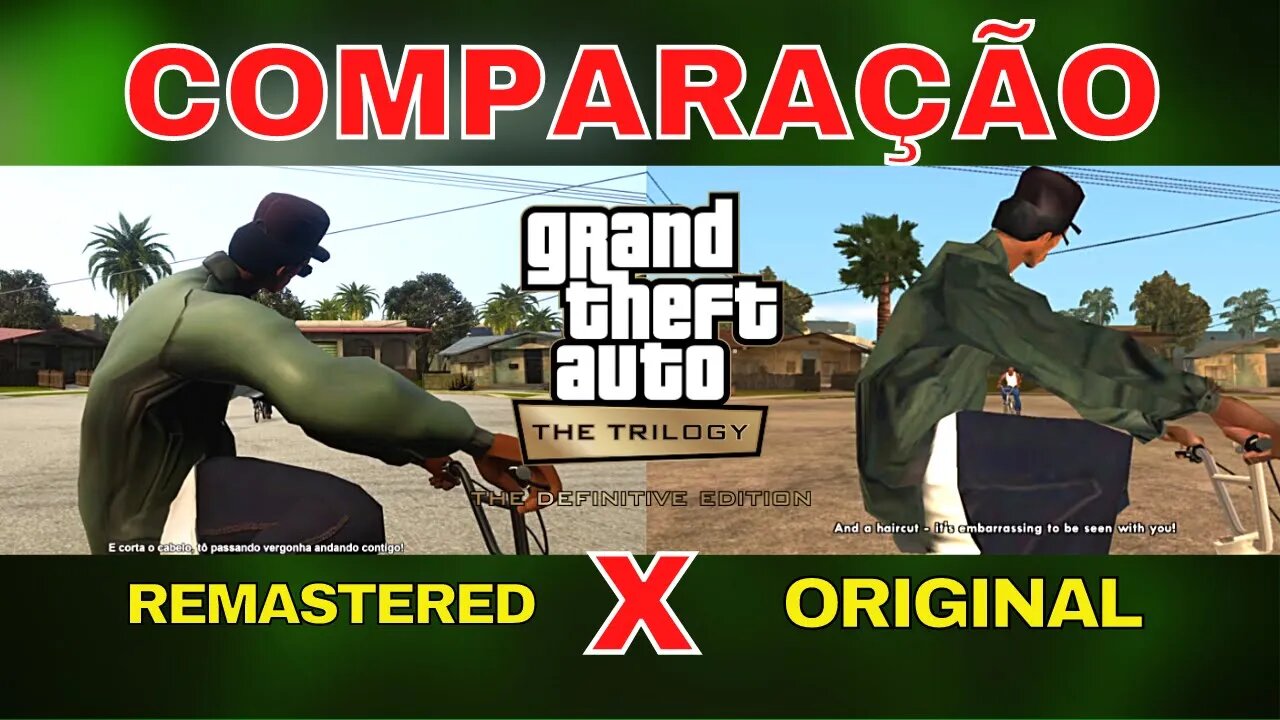 COMPARAÇÃO GTA SAN ANDREAS REMASTERED VS ORIGINAL rodando no XBOX SERIES X