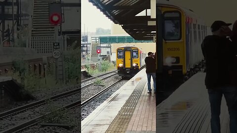 150206 Northern Railway train from Sheffield to Huddersfield at Barnsley #train