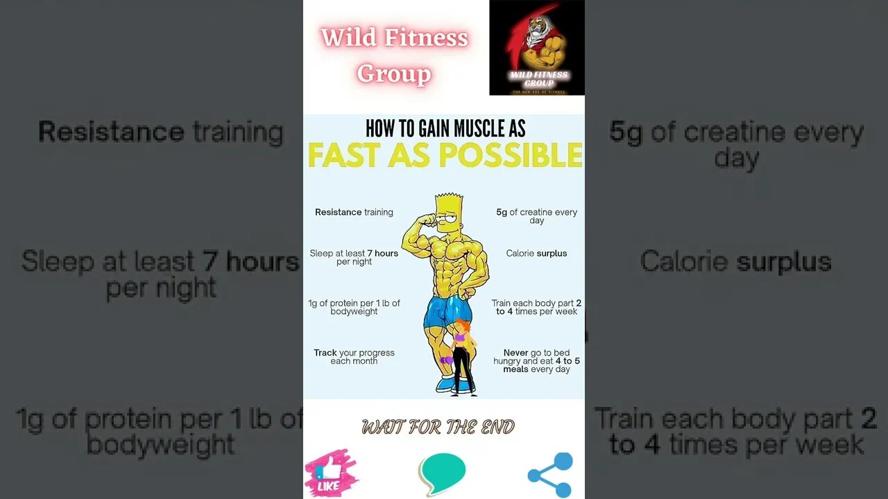 🔥How to gain muscle as fast as possible🔥#shorts🔥#wildfitnessgroup🔥11 August 2022🔥