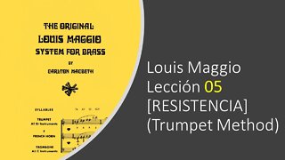 🎺🎺🎺 Louis Maggio Lección 05 - [RESISTENCIA] (Trumpet Method)