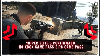 Sniper Elite 5 Confirmado no Xbox Game Pass e PC Game Pass em 2022