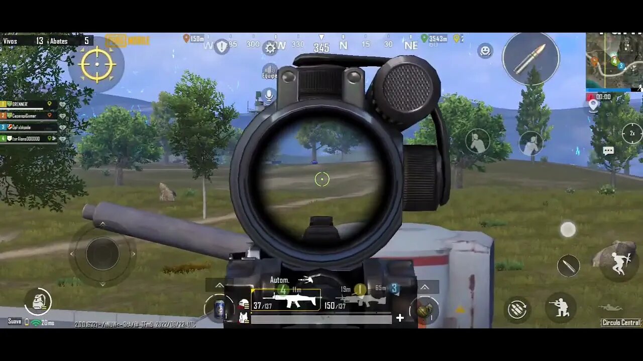 Mais uma vitória jogando PUBG Mobile 4 Vs 4