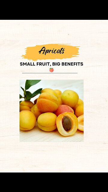 "Apricots: Small Fruit, Big Benefits 🍑"