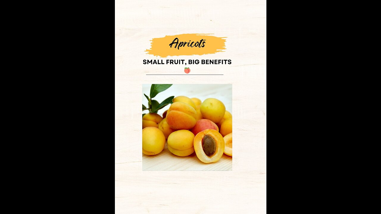 "Apricots: Small Fruit, Big Benefits 🍑"