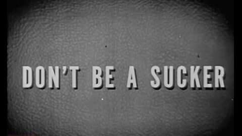 Post-WW2 Anti-Fascist Educational Film | Don't Be a Sucker | 1947