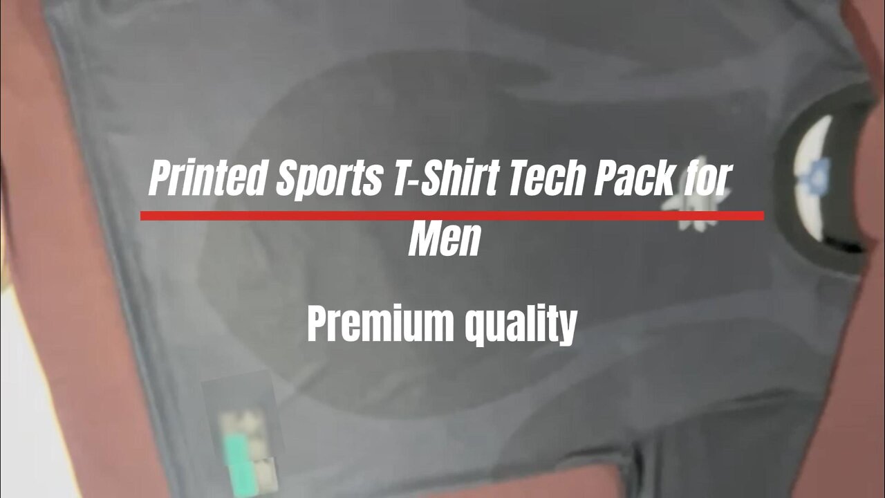 Printed Sports T-Shirt Tech Pack for Men