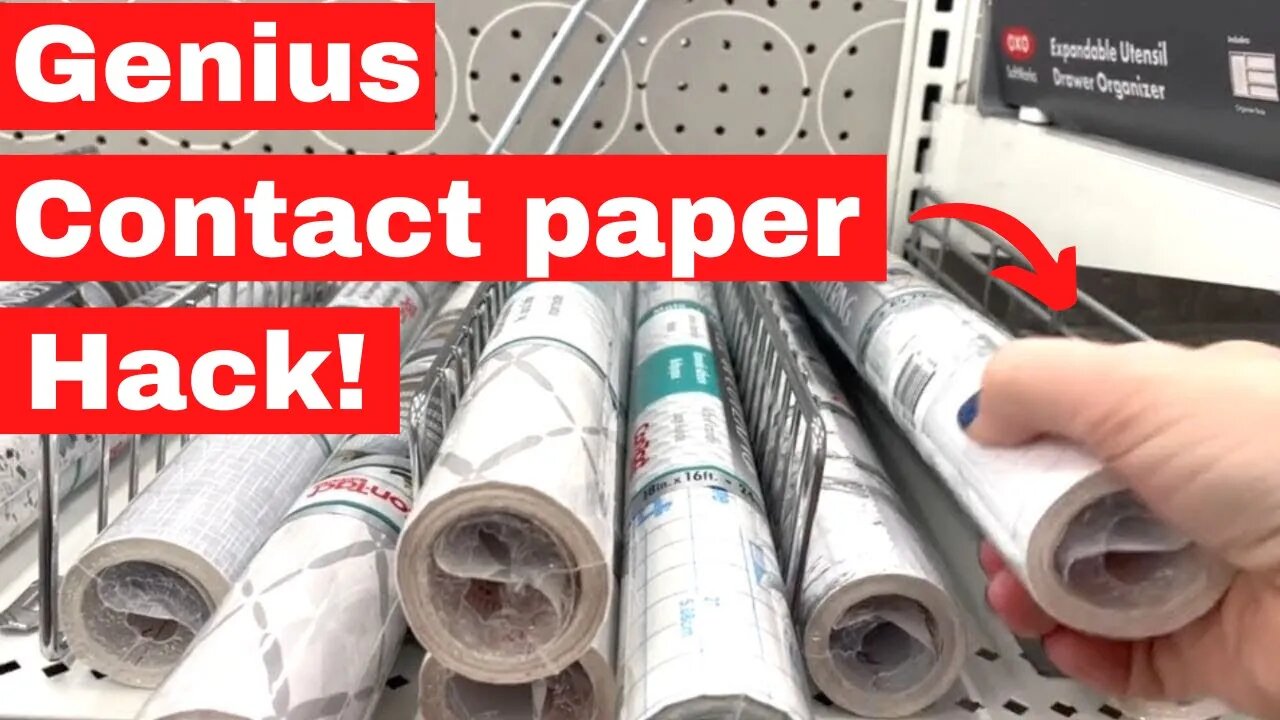 Grab a roll of contact paper for this GENIUS furniture hack!