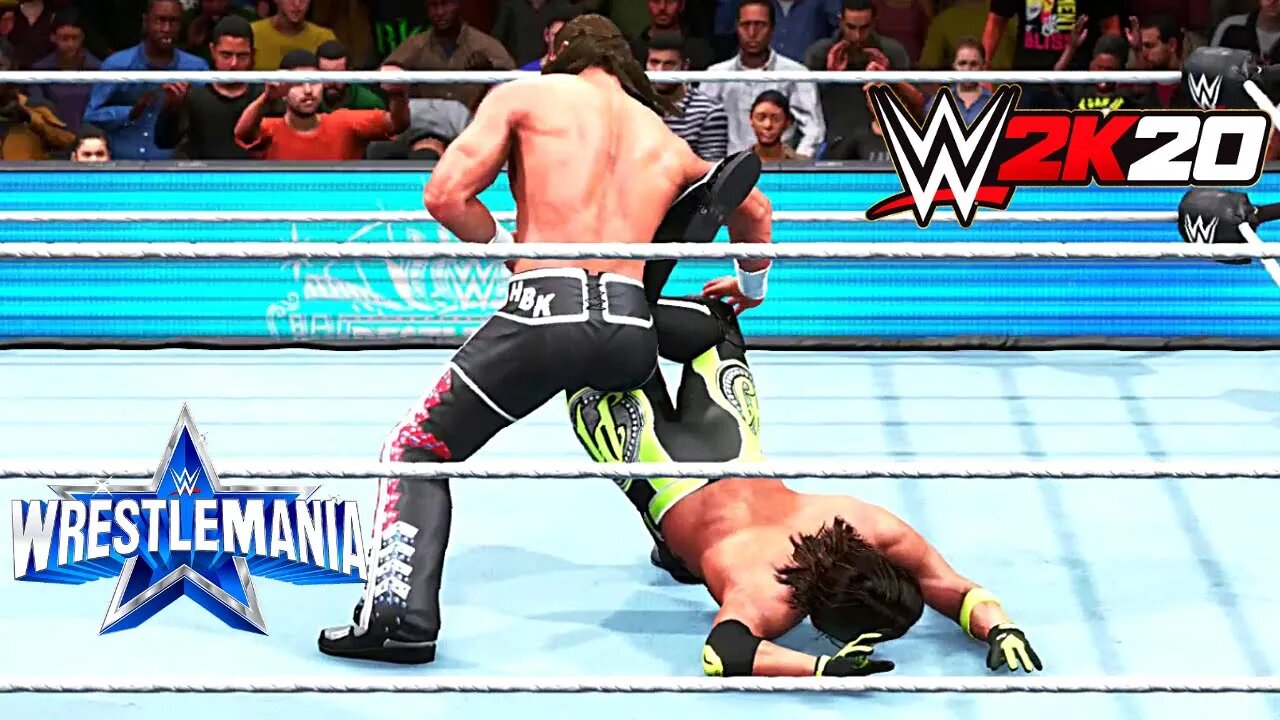 Shawn Michaels Vs AJ Styles - WWE WrestleMania - Dream Match - WWE 2K20 - PC Gameplay - Full HD