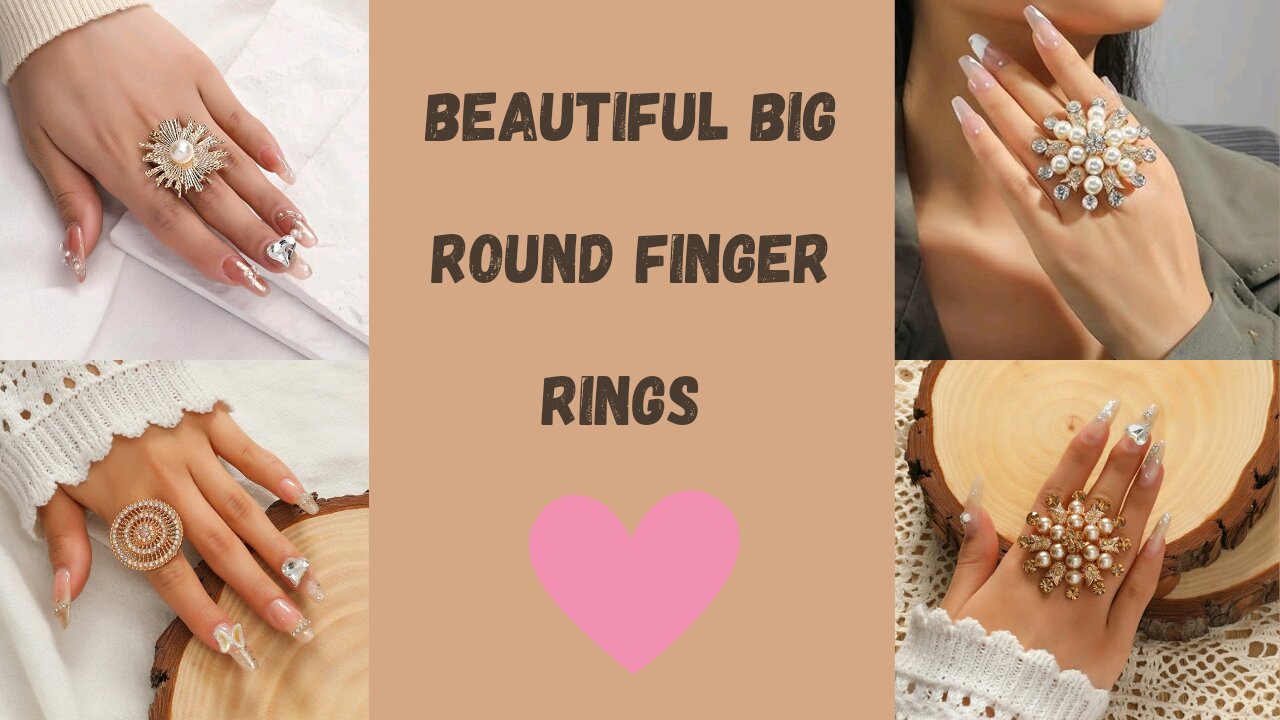 Beautiful Big Round Finger Rings For Women's|Fashion4you