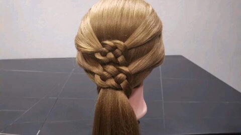 Beautiful ponytail ! i have made the steps easier and quick for you to try.