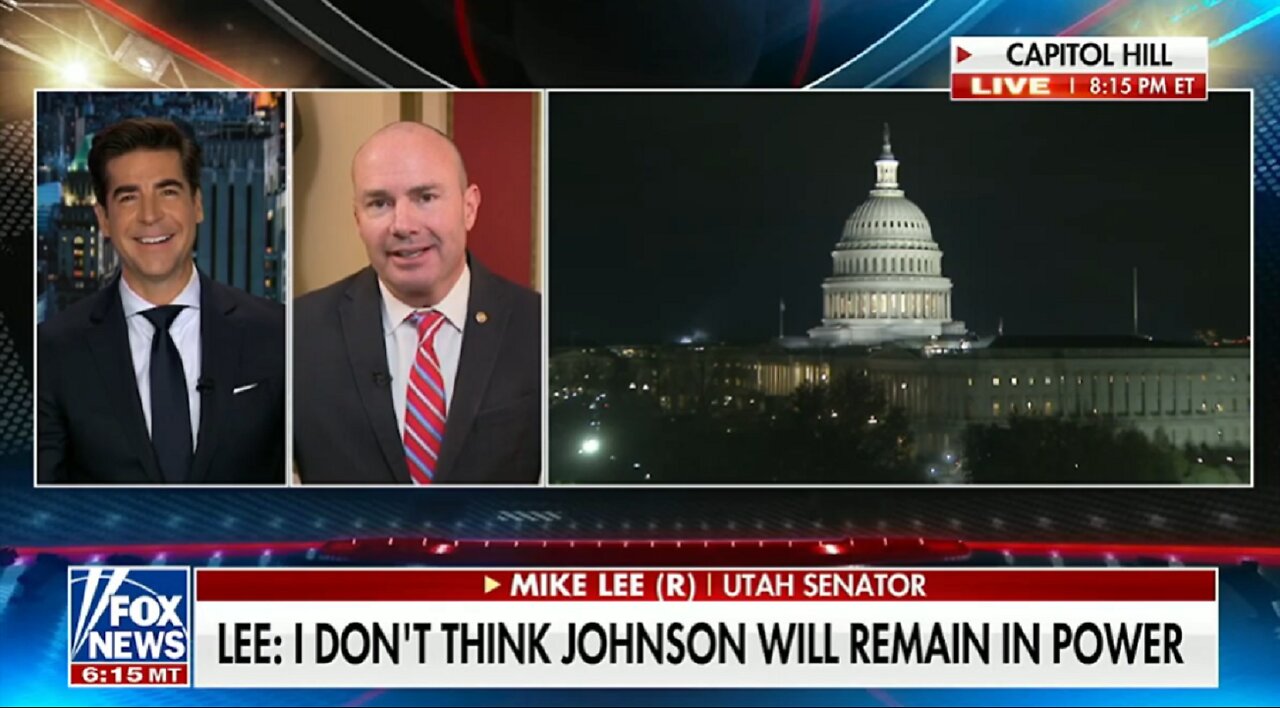 MIKE LEE: SPEAKER JOHNSON WON'T REMAIN