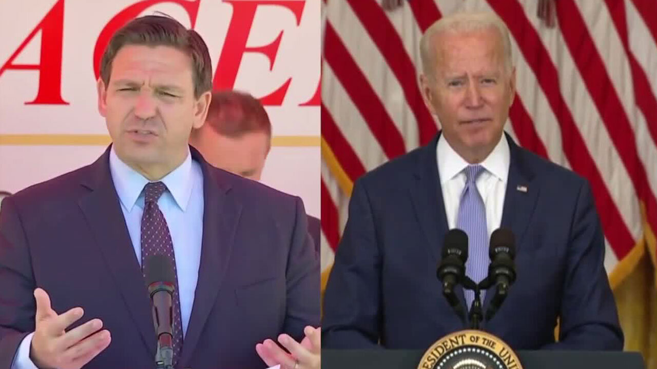 Gov. Ron DeSantis showing 'Trumpian' side in feud with President Biden