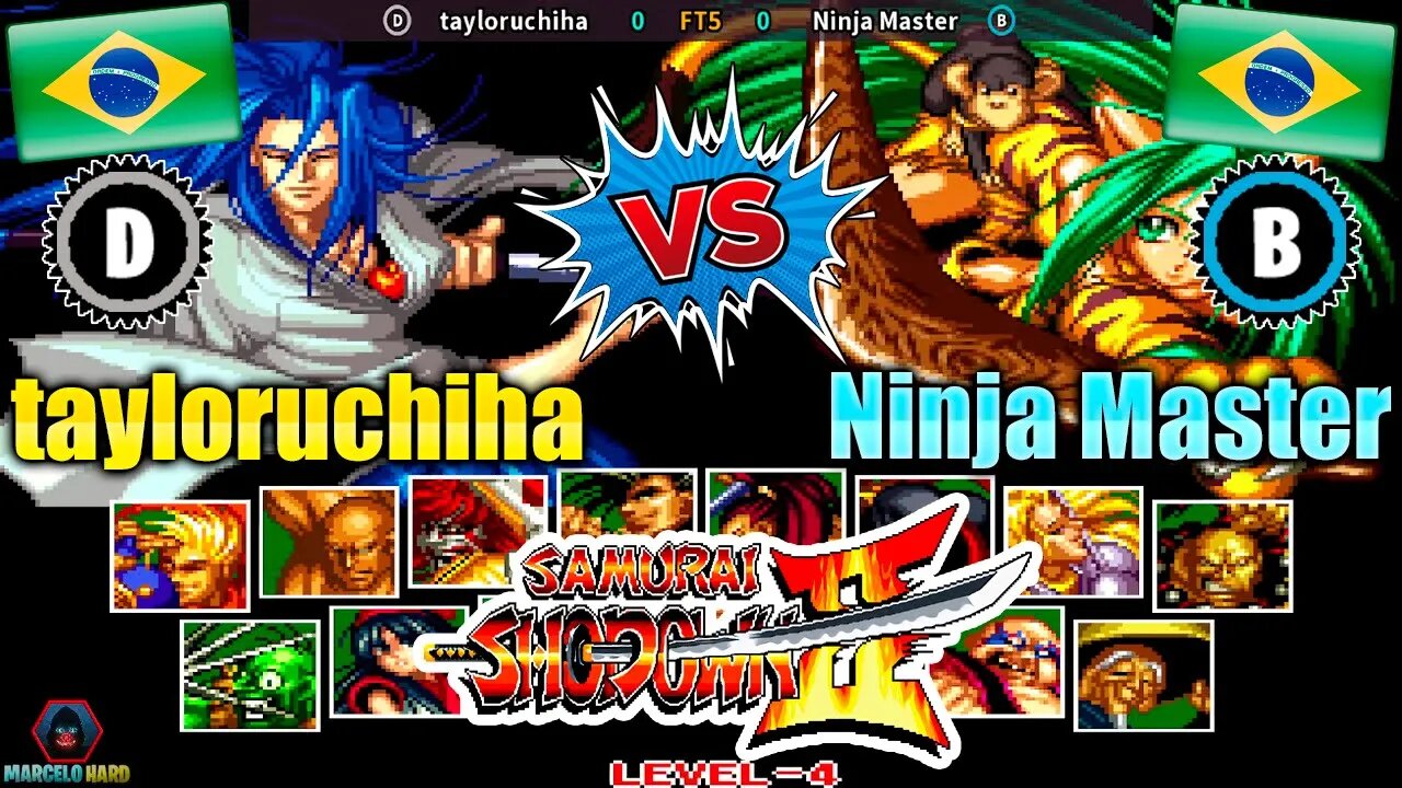 Samurai Shodown II (tayloruchiha Vs. Ninja Master) [Brazil Vs. Brazil]