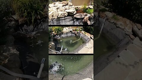Pond filling timelapse #shorts