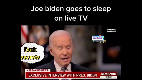 did joe biden goes to sleep on live tv