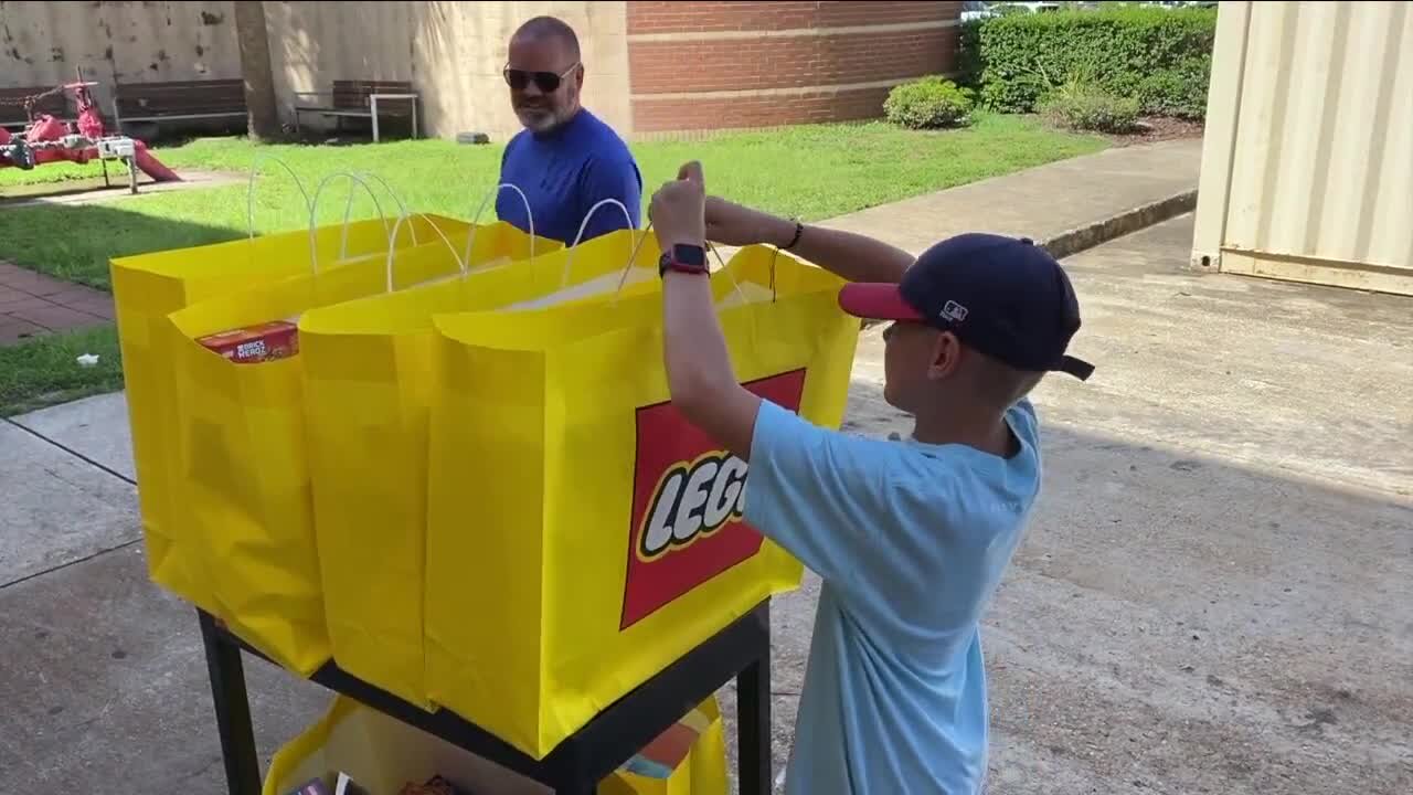 Land O' Lakes 10-year-old shares love of Lego with kids in local hospitals