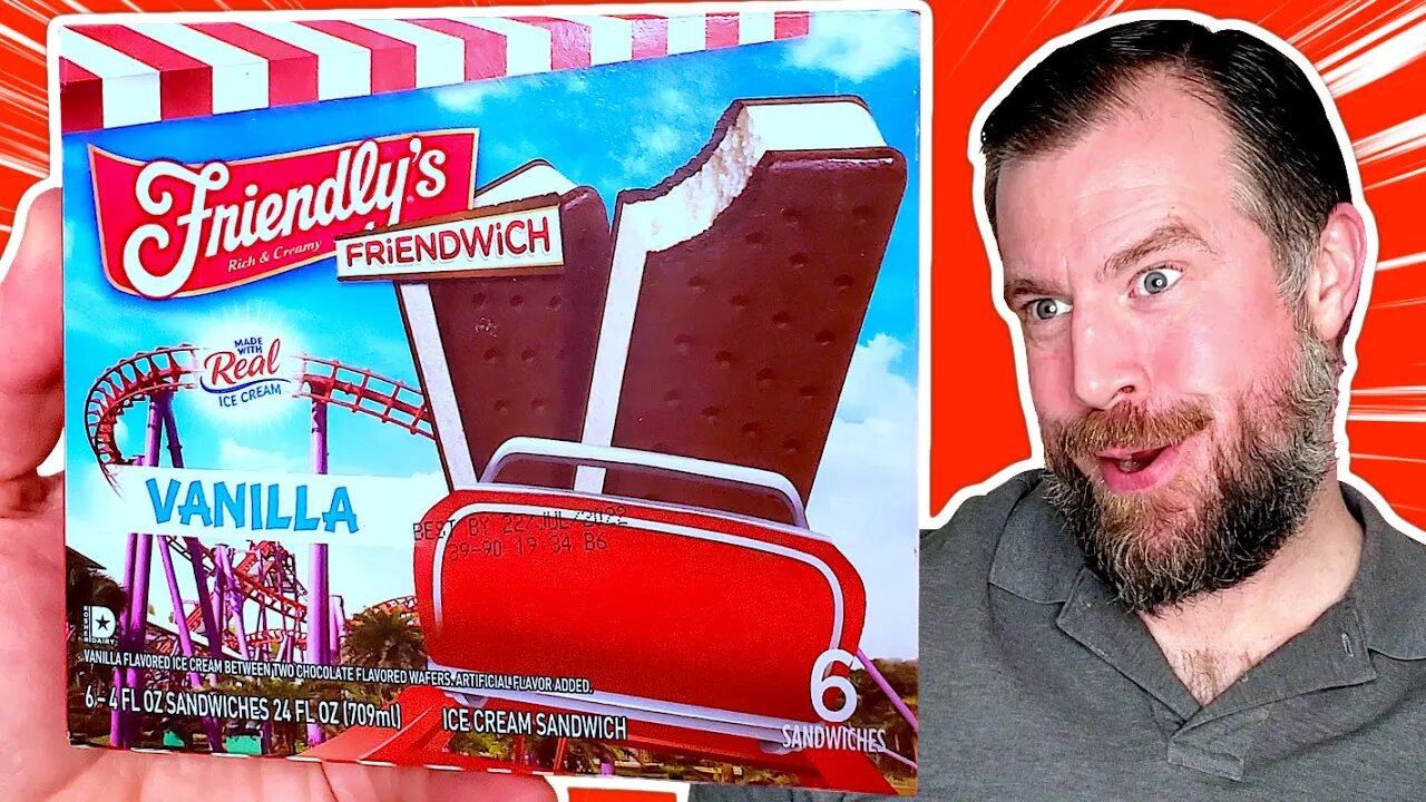 Friendly's Vanilla Friendwich Ice Cream Sandwich | A Childhood Classic