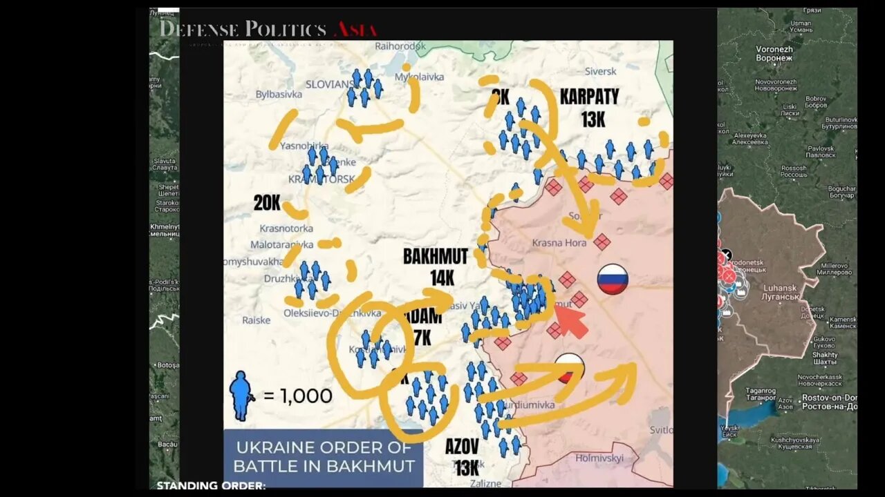 83K UKRAINE BAKHMUT OFFENSIVE FORCE - Indication of where Ukraine is going to strike!