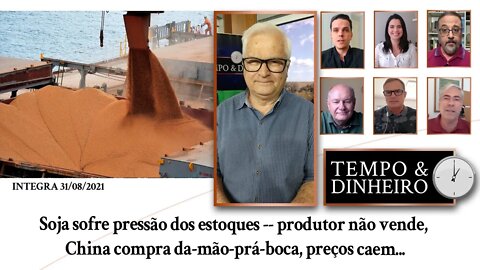 Soja sofre pressão dos estoques -- produtor não vende, China compra da-mão-prá-boca, preços caem...